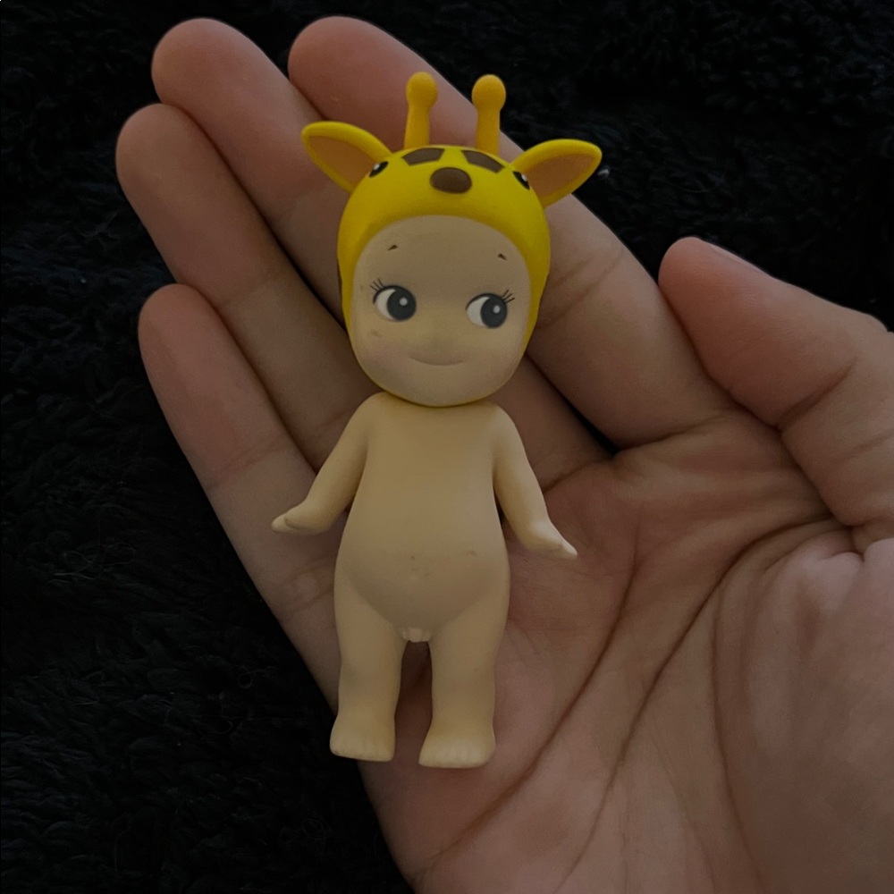 Yellow Giraffe Hat Doll